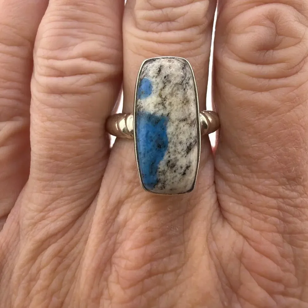 K2 Jasper Sterling Silver Ring Artisan Jewelry 7.5